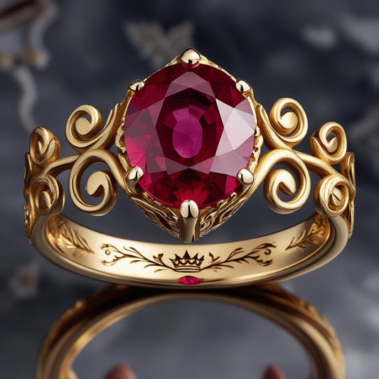 Anillo de Rubí Natural de Alta Calidad