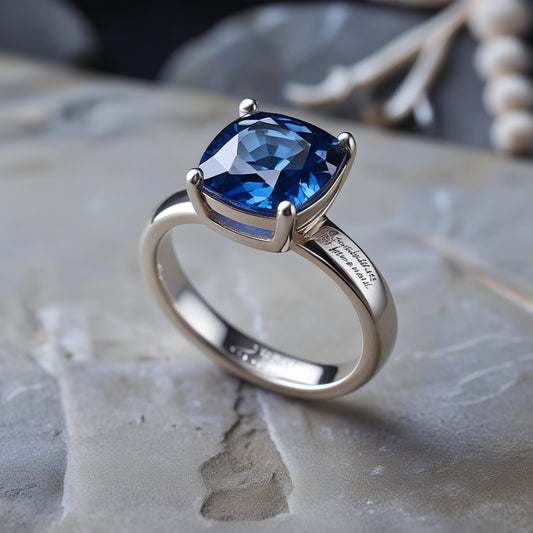 Anillo de Tanzanita Natural de Alta Calidad