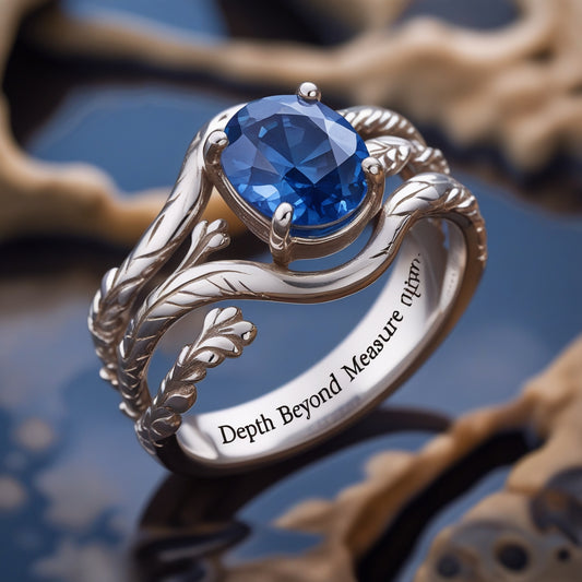 Anillo de Zafiro Azul Natural de Alta Calidad