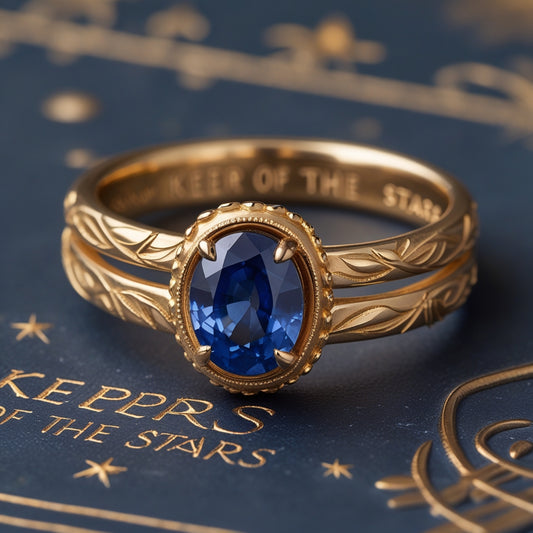 Anillo de Zafiro Azul Natural de Alta Calidad